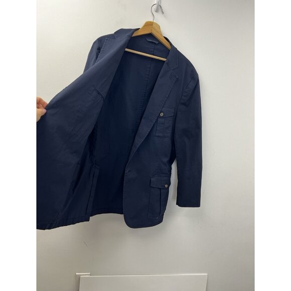 BROOKS BROTHERS Regent Fit Navy Blue Cotton Blend Sports Coat Blazer Jacket XL - Picture 5 of 14